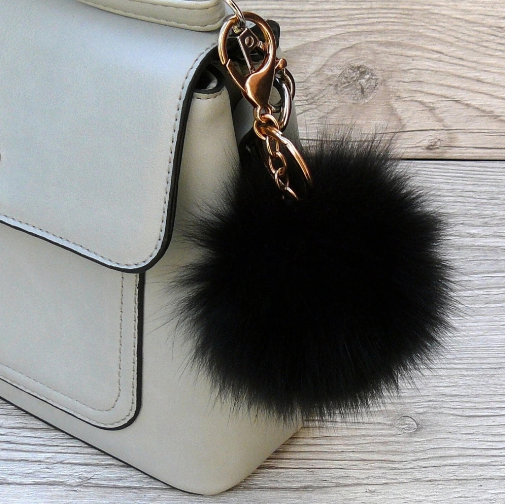 Purse charm keychain 🖤
